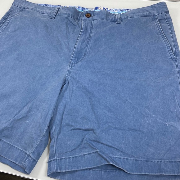 Tommy Bahama Other - Tommy Bahama Mens 42 Blue Boracay Chino Shorts Stretch Cotton Tencel Beach
